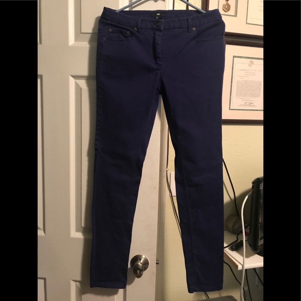 Dark Purple skinny pants from H&M